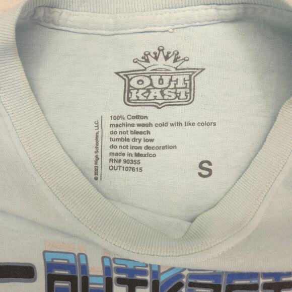 Outkast Rap Graphic Short Sleeve Crew Neck Shirt Mens Size Medium M Blue - Picture 3 of 9